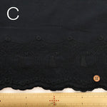 Made in China Cotton Cambric Scallop Lace Fabric -Cat - nomura tailor