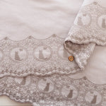 Made in China Cotton Cambric Scallop Lace Fabric -Cat - nomura tailor