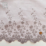 Made in China Cotton Cambric Scallop Lace Fabric - Flowers - nomura tailor