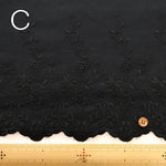Made in China Cotton Cambric Scallop Lace Fabric - Flowers - nomura tailor
