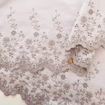 Made in China Cotton Cambric Scallop Lace Fabric - Flowers - nomura tailor