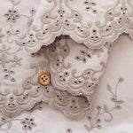 Made in China Cotton Cambric Scallop Lace Fabric - Flowers - nomura tailor