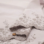 Made in China Cotton Cambric Scallop Lace Fabric - Flowers - nomura tailor