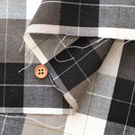 Tencel Linen Rayon Fabric - Check - nomura tailor