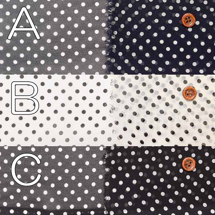 Polyester chiffon fabric with polka dot print - nomura tailor