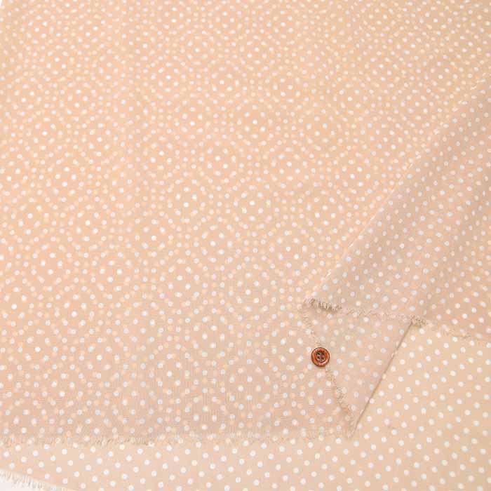 Polyester chiffon fabric with polka dot print - nomura tailor