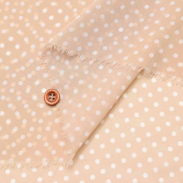 Polyester chiffon fabric with polka dot print - nomura tailor