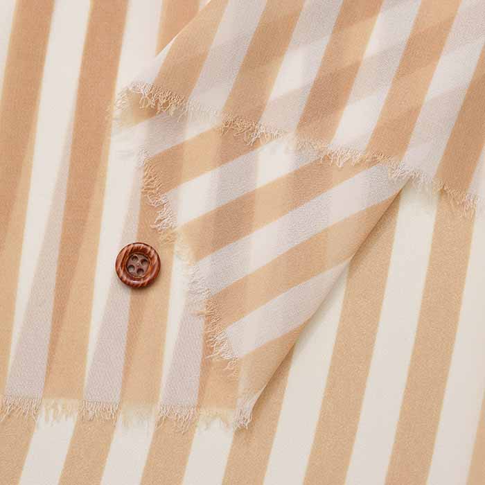 Polyester chiffon fabric Stripe - nomura tailor