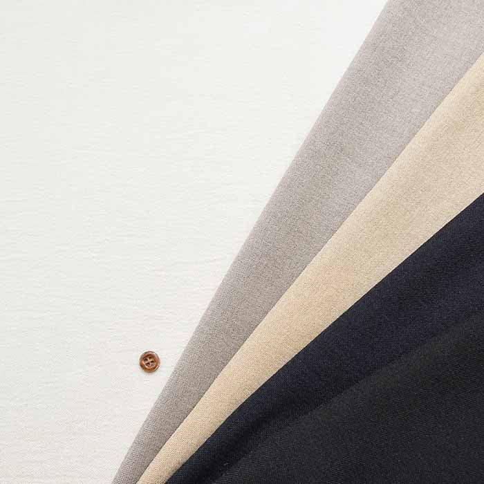 Water-absorbent, quick-drying, contact-cooling polyester linen-like fabric Nagisa, solid color - nomura tailor
