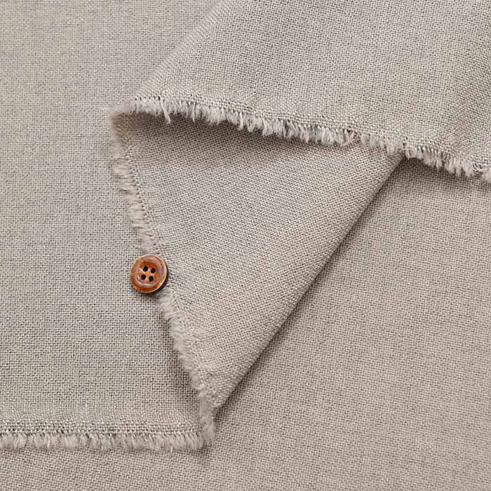 Water-absorbent, quick-drying, contact-cooling polyester linen-like fabric Nagisa, solid color - nomura tailor