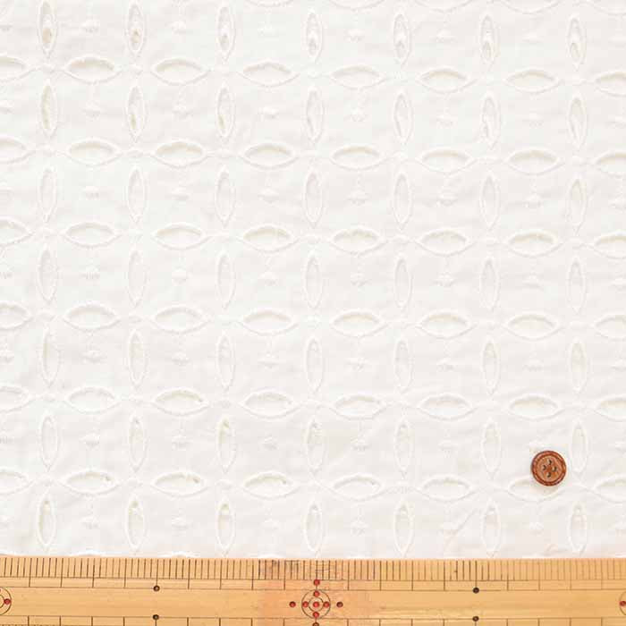 Cotton 60 Lawn Lace Fabric Geometric Flower - nomura tailor