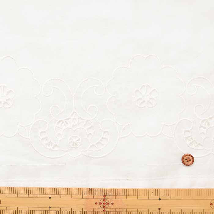 Cotton 60 Lawn binaural scalloped lace fabric Flower - nomura tailor