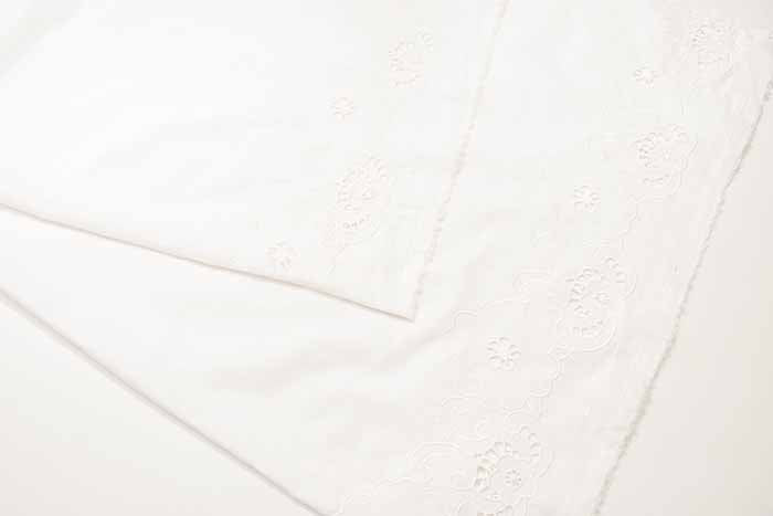 Cotton 60 Lawn binaural scalloped lace fabric Flower - nomura tailor