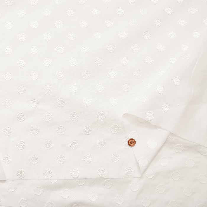 Cotton 60 Lawn Lace Fabric Dot - nomura tailor