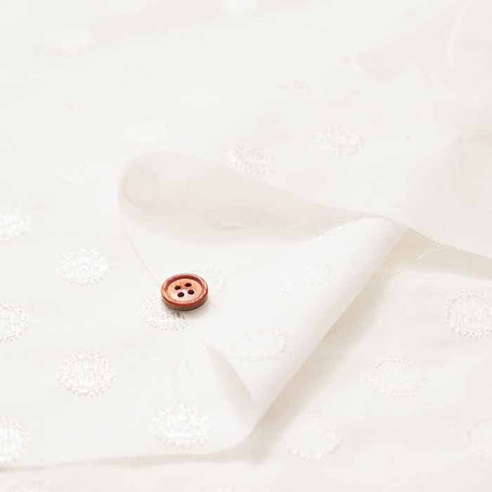 Cotton 60 Lawn Lace Fabric Dot - nomura tailor