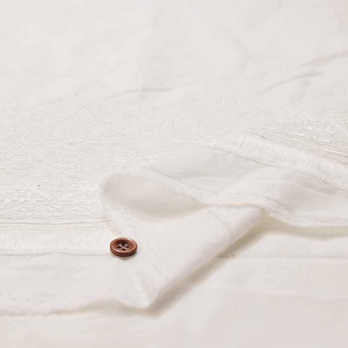 Cotton 60 Loan Border Lace Fabric - nomura tailor