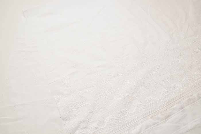 Cotton 60 Loan Border Lace Fabric - nomura tailor