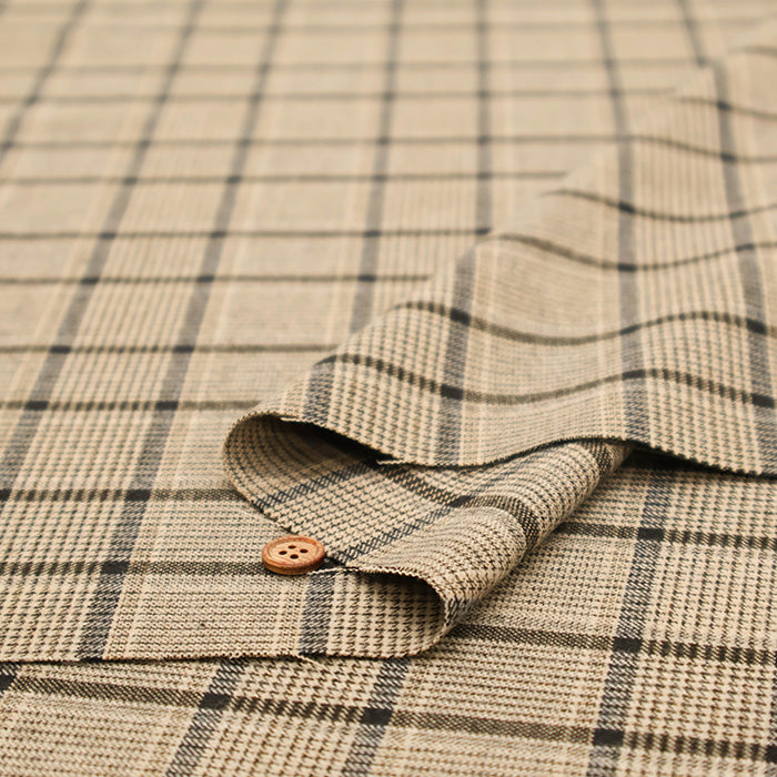T/R Check Fabric - nomura tailor