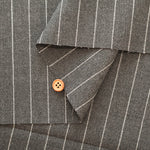 Bishu T/R Stripe Fabric - nomura tailor