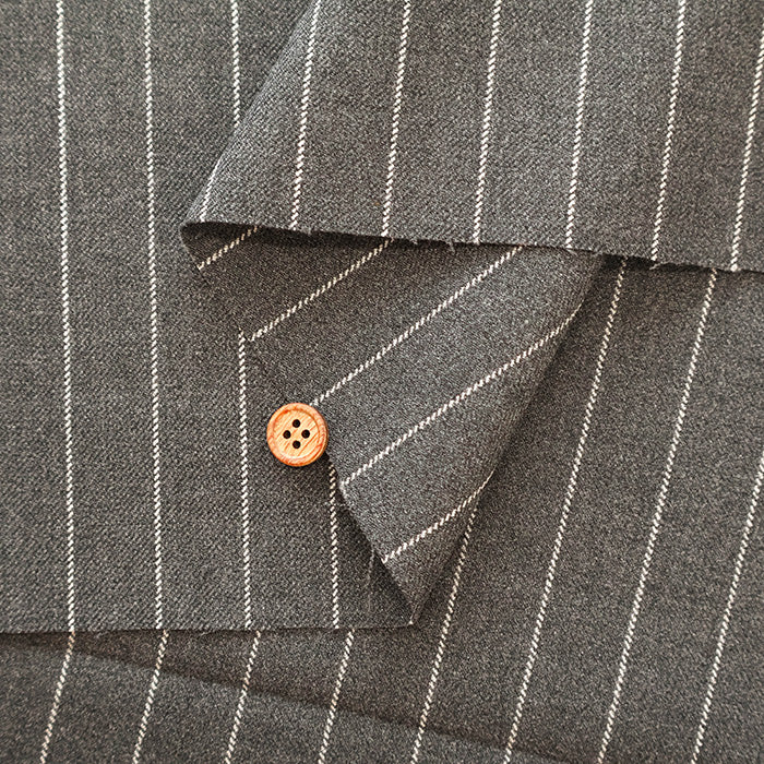 Bishu T/R Stripe Fabric - nomura tailor