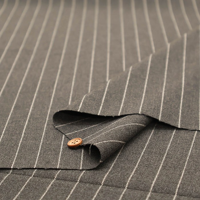 Bishu T/R Stripe Fabric - nomura tailor