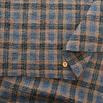 Wool Cotton Stretch Fabric - Check - nomura tailor