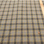 Wool Cotton Stretch Fabric - Check - nomura tailor