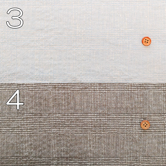 Cotton Linen Fabric - Glen Check - nomura tailor