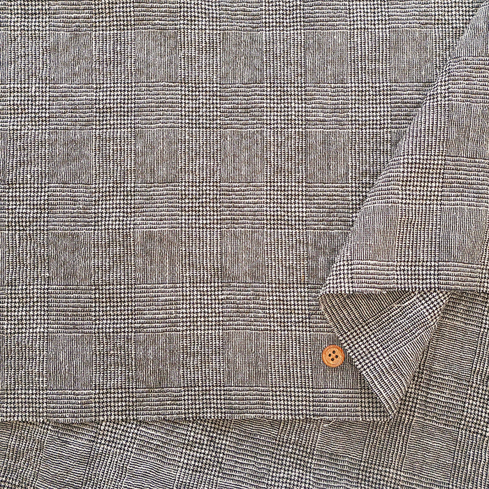 Cotton Linen Fabric - Glen Check - nomura tailor