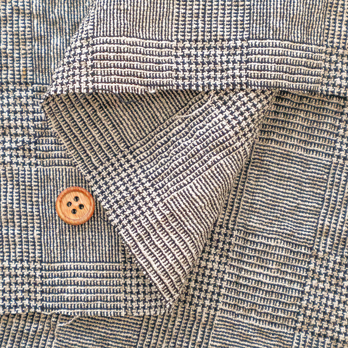 Cotton Linen Fabric - Glen Check - nomura tailor