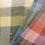 Yarn-dyed Linen Check Fabric - nomura tailor