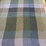 Yarn-dyed Linen Check Fabric - nomura tailor