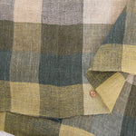 Yarn-dyed Linen Check Fabric - nomura tailor