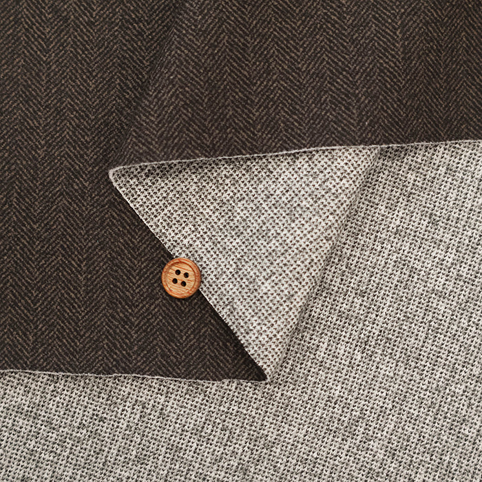 Down Fabric Knit Fabric - Herringbone - nomura tailor