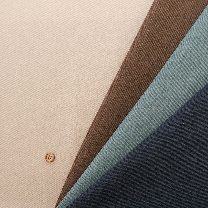 Polyester Recycled Woolish Kersey Fabric - Plain - nomura tailor