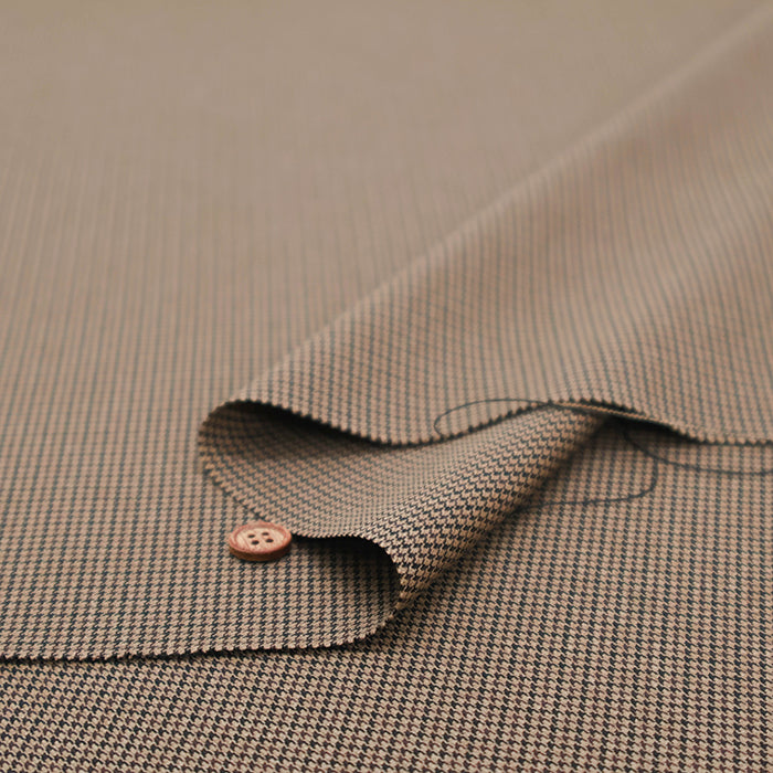 Polyester Wool-Like Fabric - Houndstooth - nomura tailor