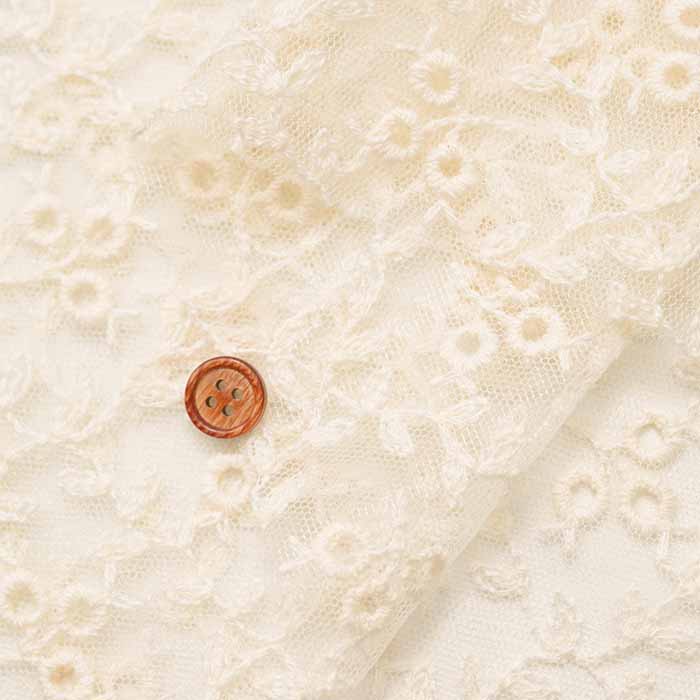 Nylon tulle lace fabric Flower - nomura tailor