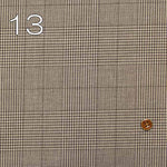 Linen and wool fabric Glen check - nomura tailor