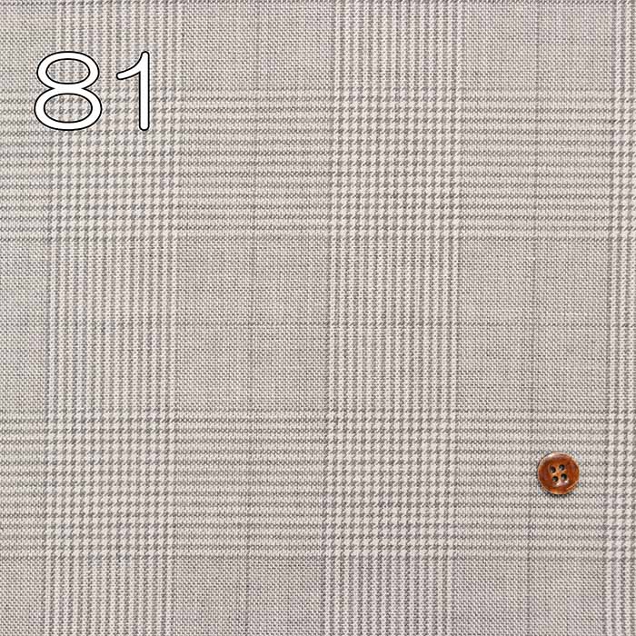 Linen and wool fabric Glen check - nomura tailor