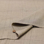 Linen and wool fabric Glen check - nomura tailor