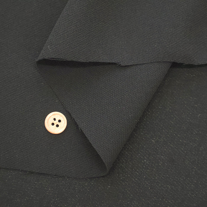 Polyester Formal Black Fabric- Plain - nomura tailor