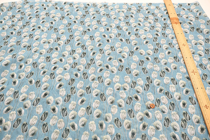 Made in Italy Polyester Georgette Inkjet Printed Fabric Flower - nomura tailor