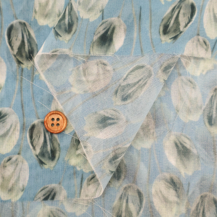 Made in Italy Polyester Georgette Inkjet Printed Fabric Flower - nomura tailor