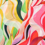 Made in Italy Polyester Georgette Inkjet Printed Fabric Geometric - nomura tailor