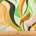 Made in Italy Polyester Georgette Inkjet Printed Fabric Geometric - nomura tailor