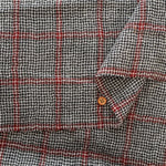 2/48 Wool Gauze Fabric - Check - nomura tailor