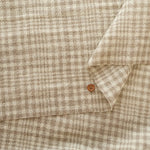 2/48 Wool Gauze Fabric - Check - nomura tailor