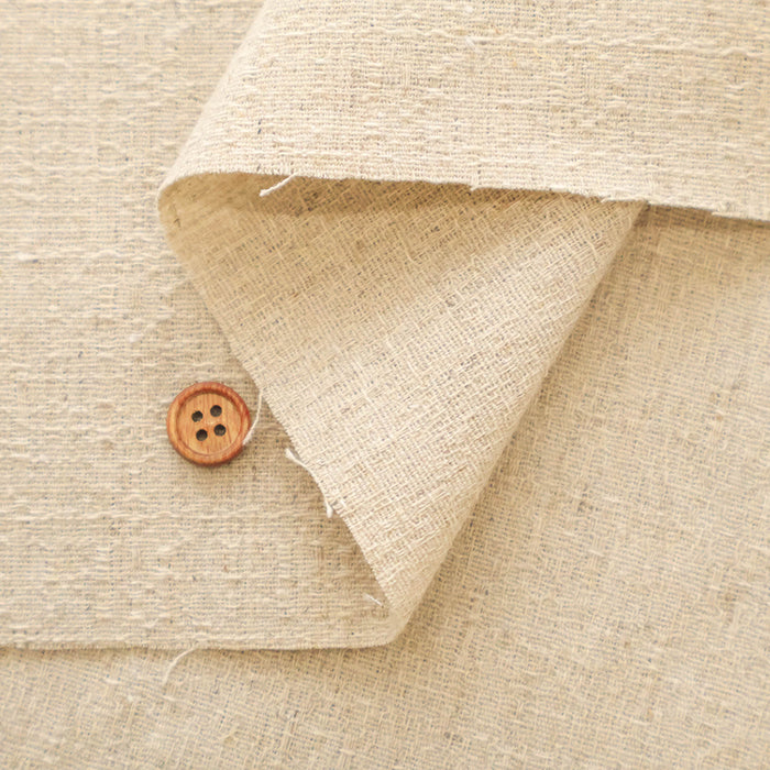 Half-Linen バッキンガム Fabric - Plain - nomura tailor