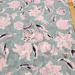 Cotton Cut Jacquard Print Fabric - Flower - nomura tailor