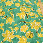 Cotton Cut Jacquard Print Fabric - Flower - nomura tailor
